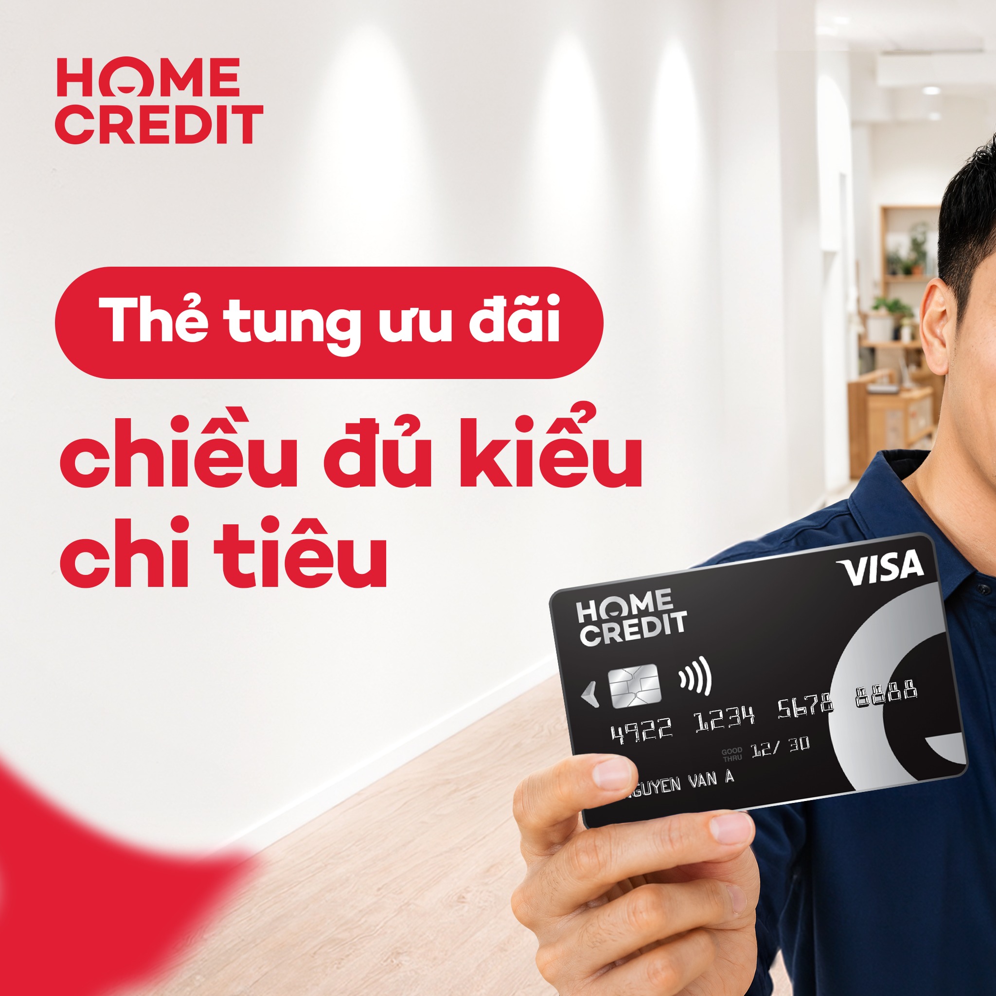Home Credit Facebook ad: Thẻ tung ưu đãi