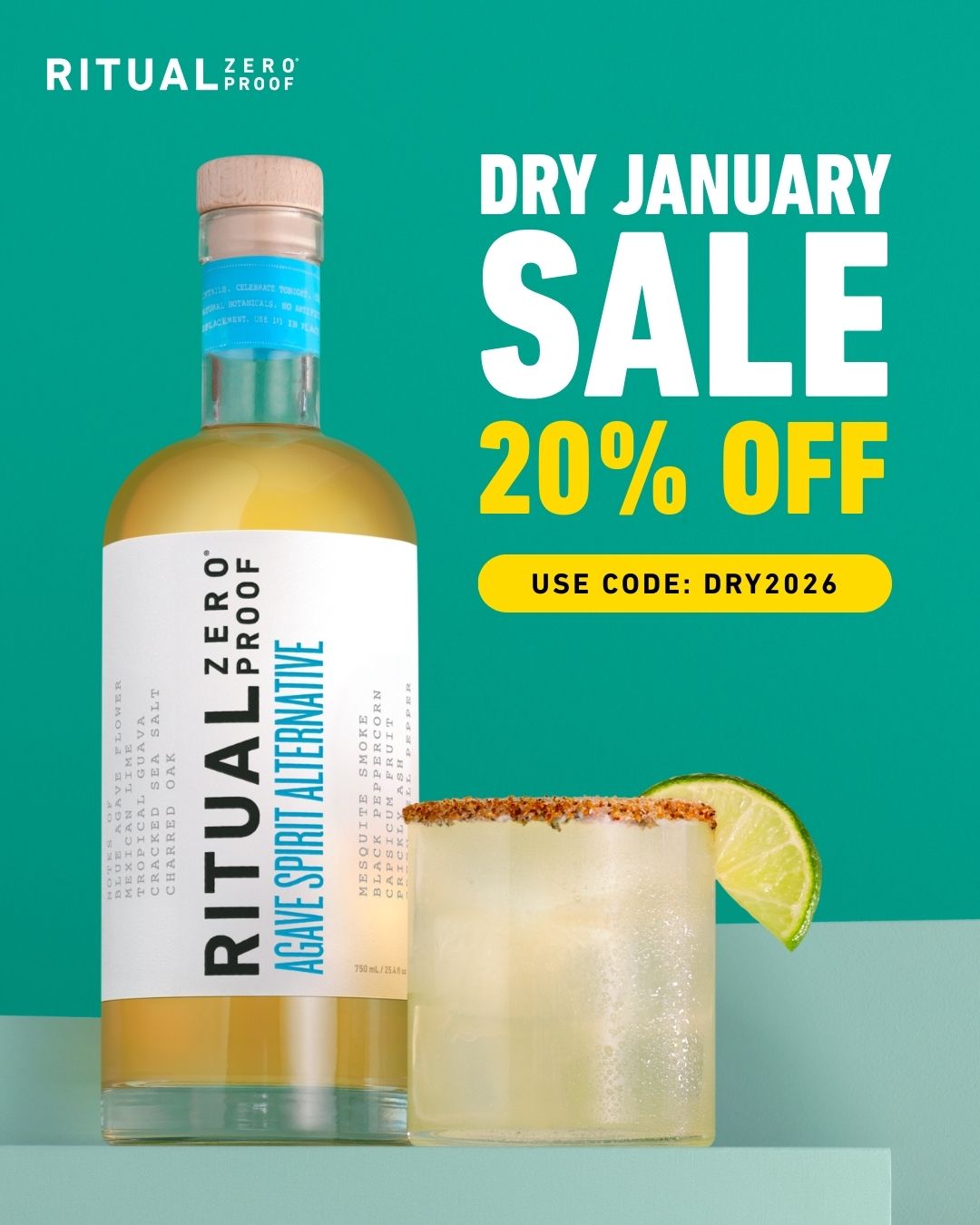 Ritual Zero Proof Facebook ad from Jan 7, 2026
