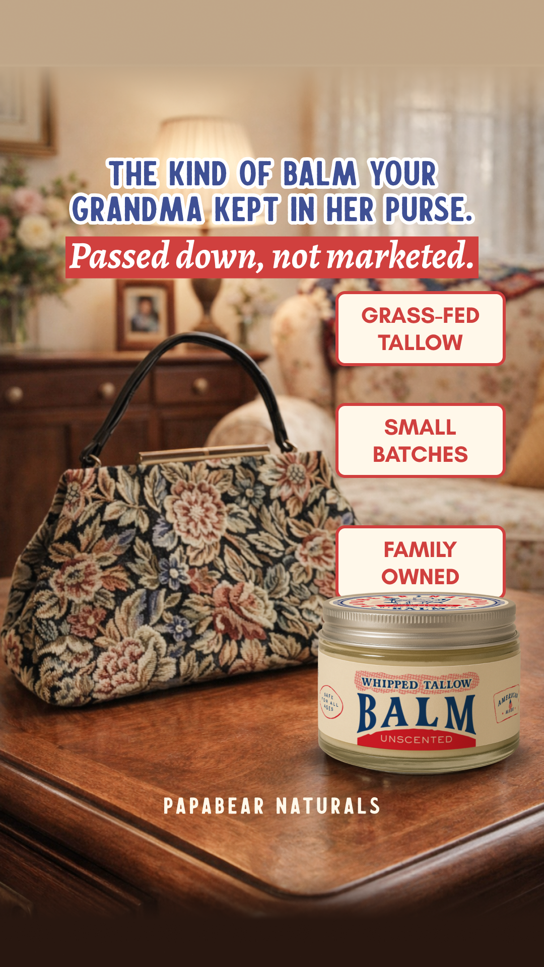 Papabear Naturals Facebook ad