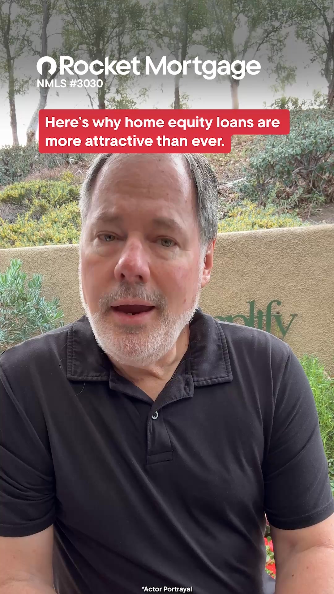 Rocket Facebook ad: 15-Year HELOAN: check with no credit hit