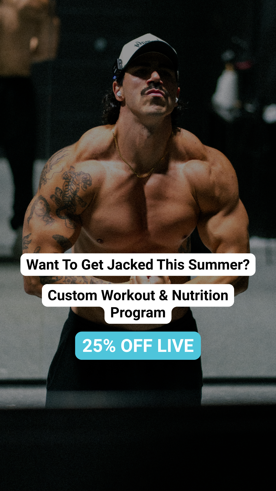 Billy Love Baby Facebook ad: Fitness & Nutrition Programs 25% OFF