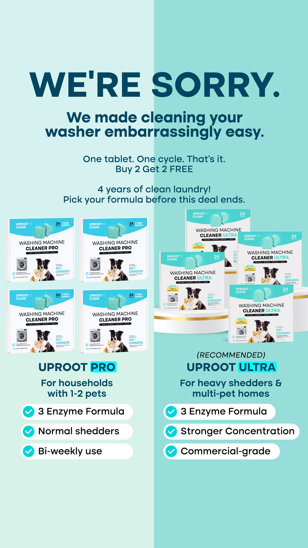 Uproot Clean Facebook ad