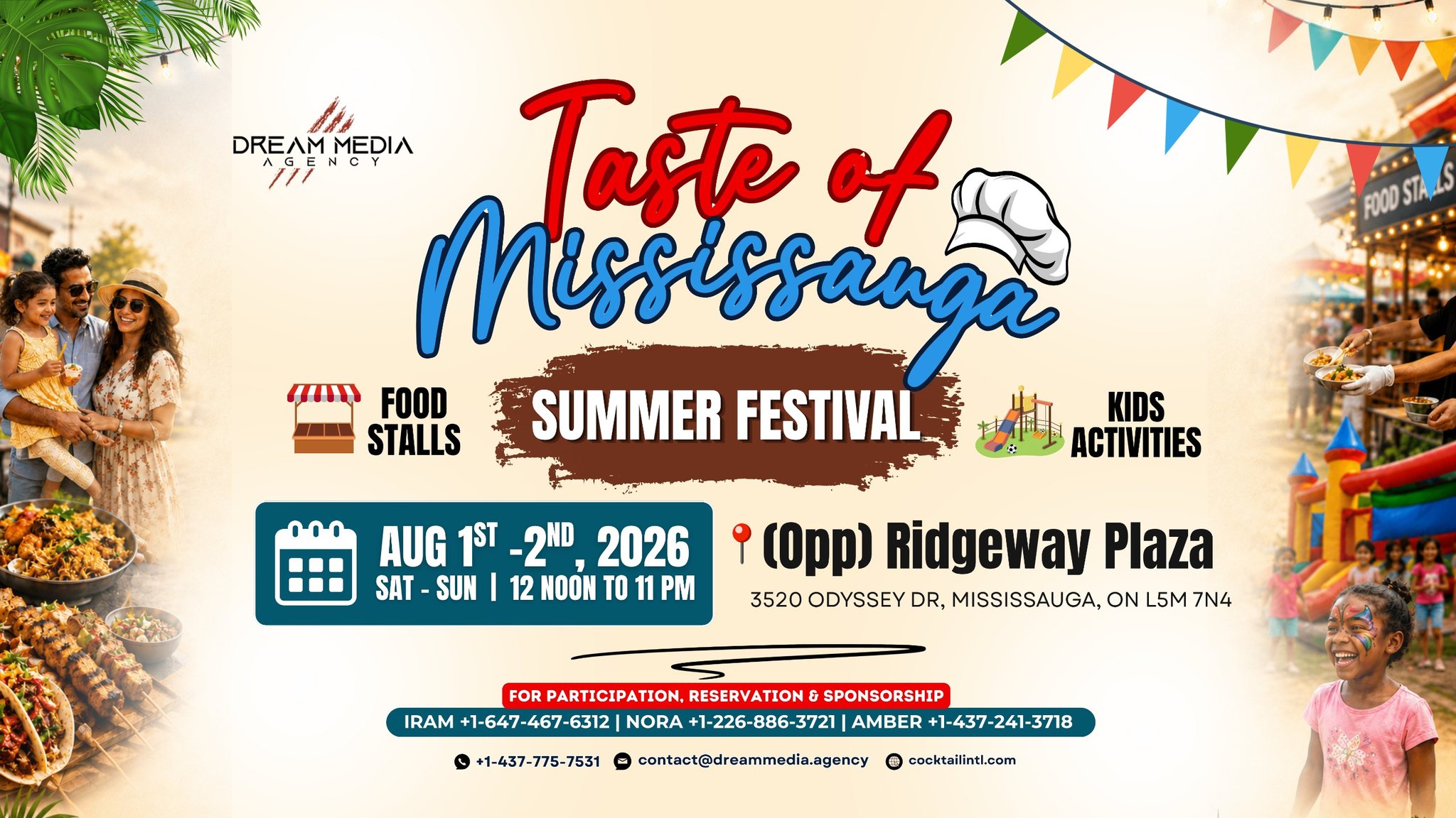 Dreammedia Agency Facebook ad: Taste of Mississauga- Summer Festival