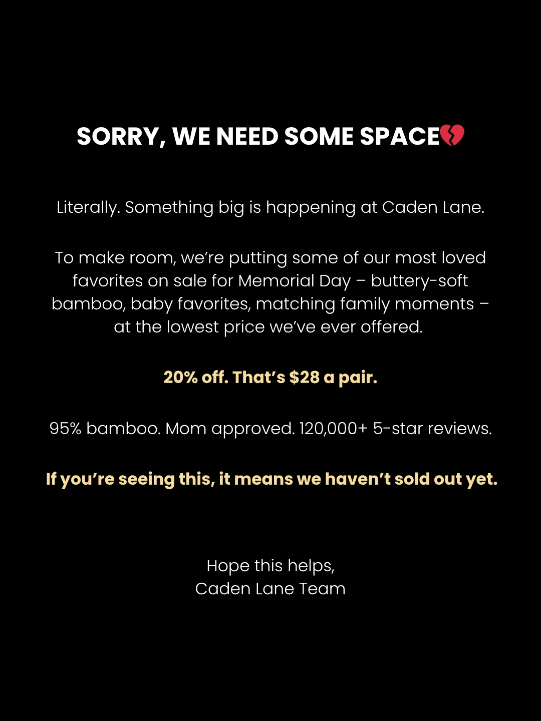 Caden Lane Facebook ad