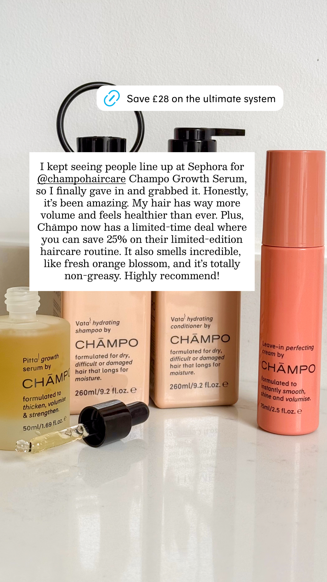 Chāmpo Haircare Facebook ad