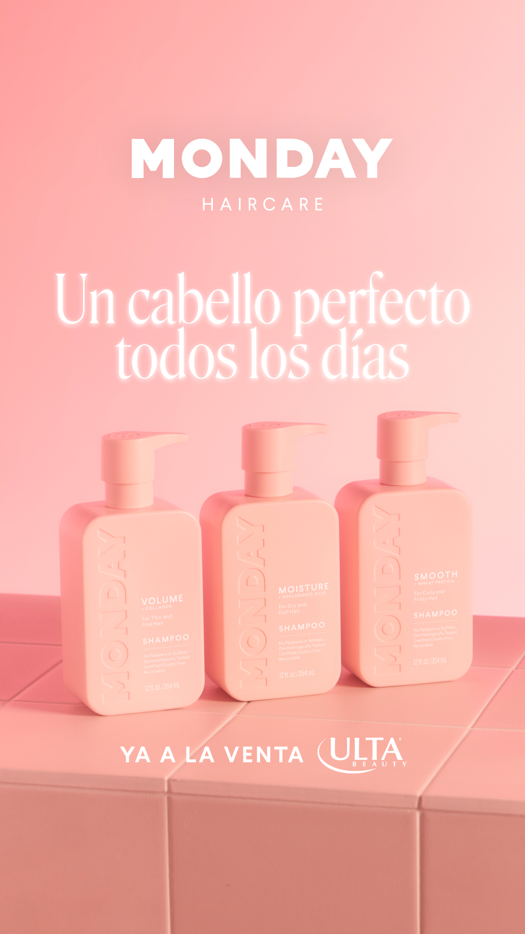 MONDAY Haircare Facebook ad