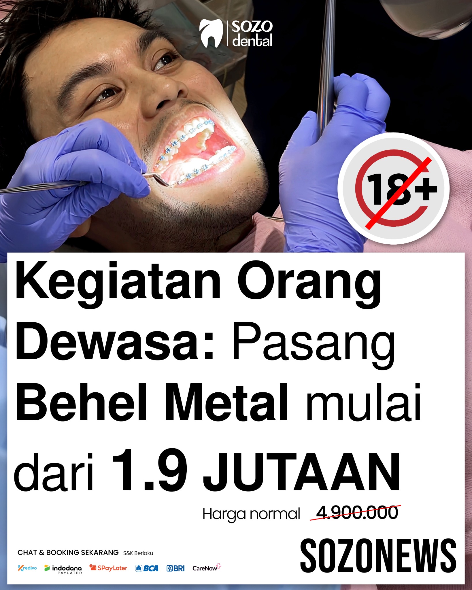 Sozo Dental Clinic Facebook ad