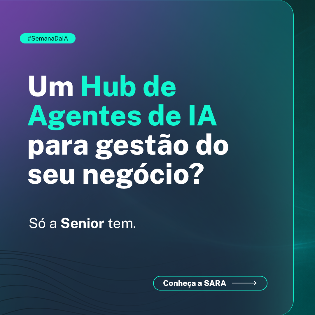 Senior Sistemas Facebook ad: A Inteligência Artificial deixou de ser conceito.