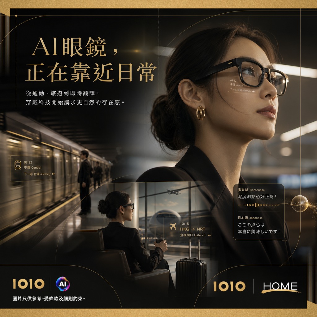 1010 Facebook ad: 【 讓 AI 智能眼鏡自然融入您的日常生活】