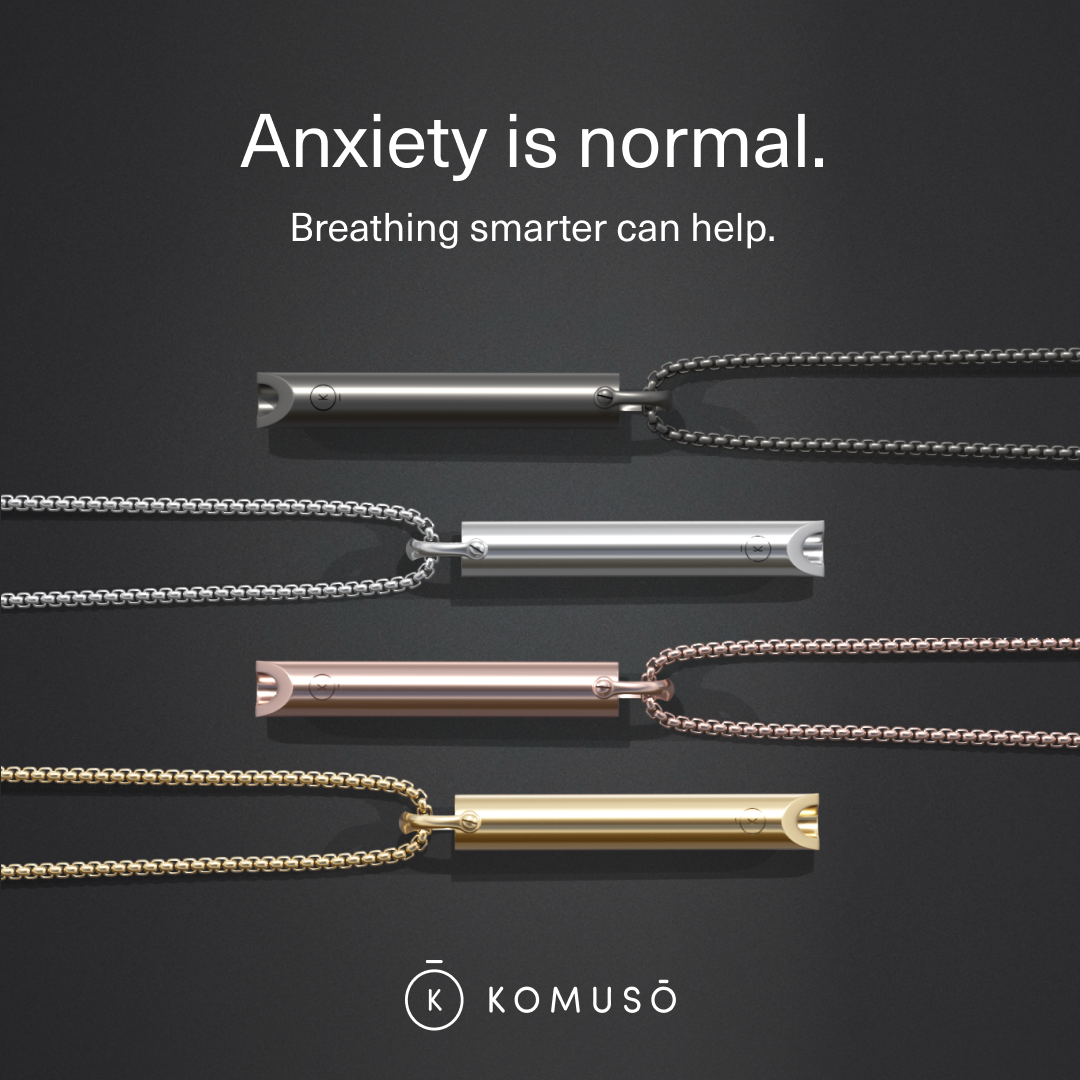 Komuso Design Facebook ad: Anxiety Relief Backed by Science
