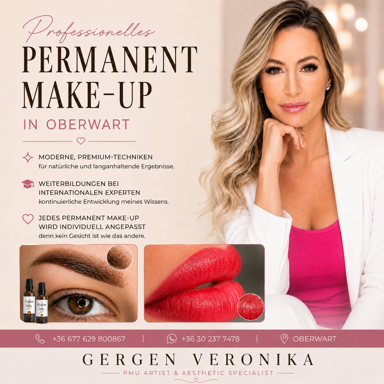 Gergen Veronika Sminktetoválás Facebook ad: Elegant - Jeden Tag