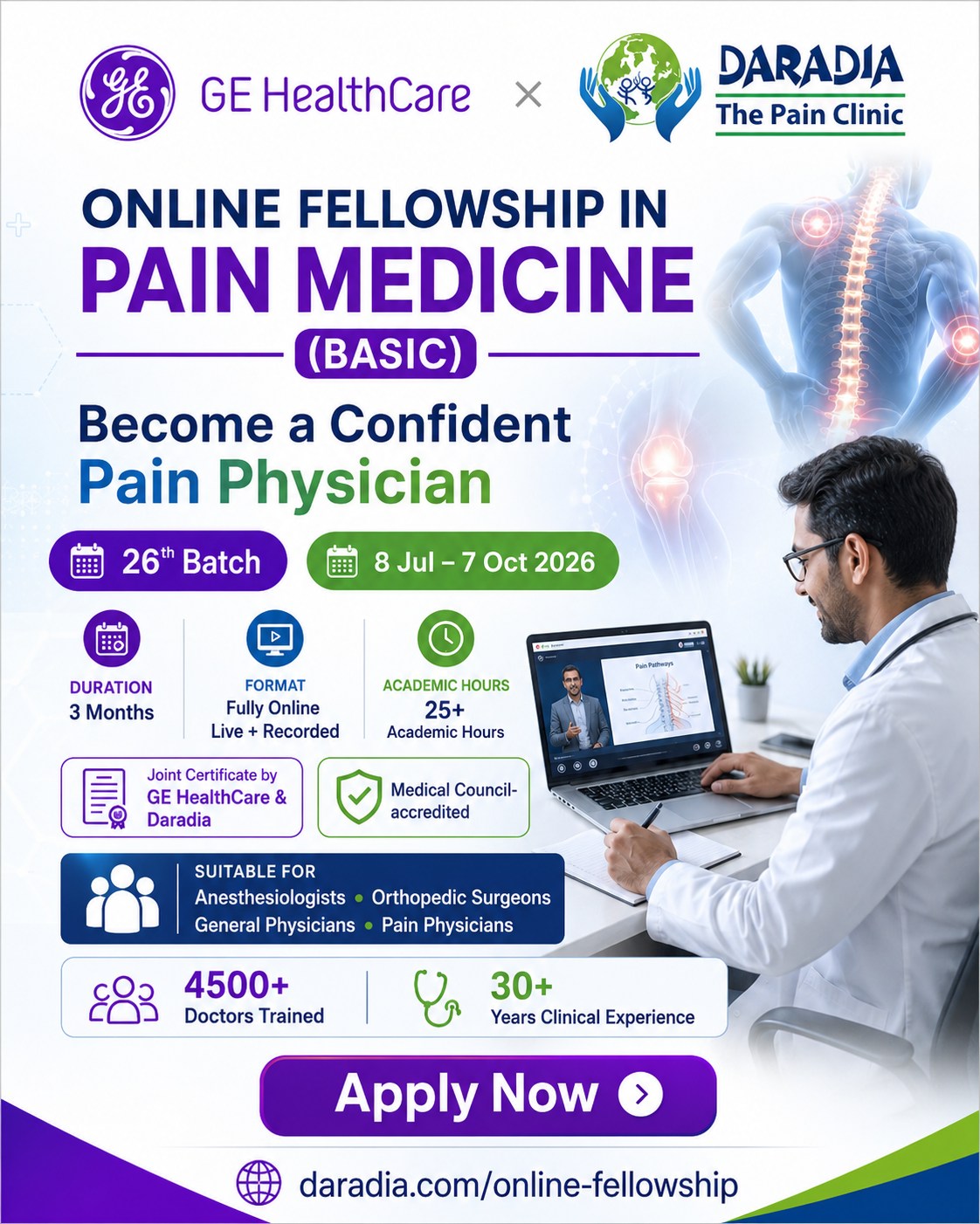 Daradia: The Pain Clinic Facebook ad