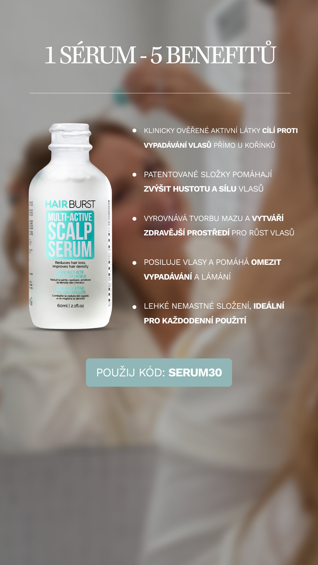 Hairburst Czech Republic Facebook ad