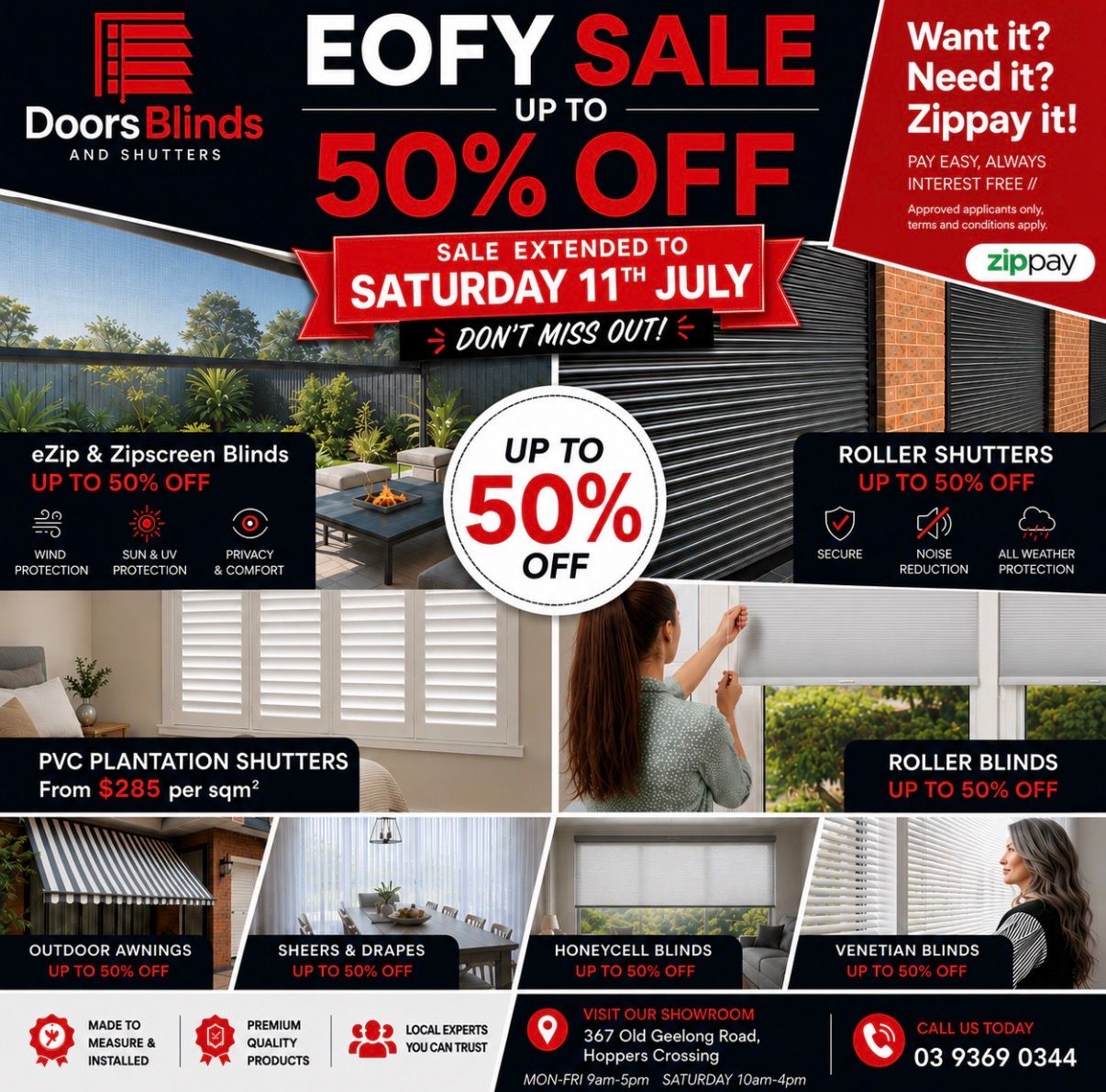 Doors Blinds and Shutters Aust Pty Ltd Facebook ad