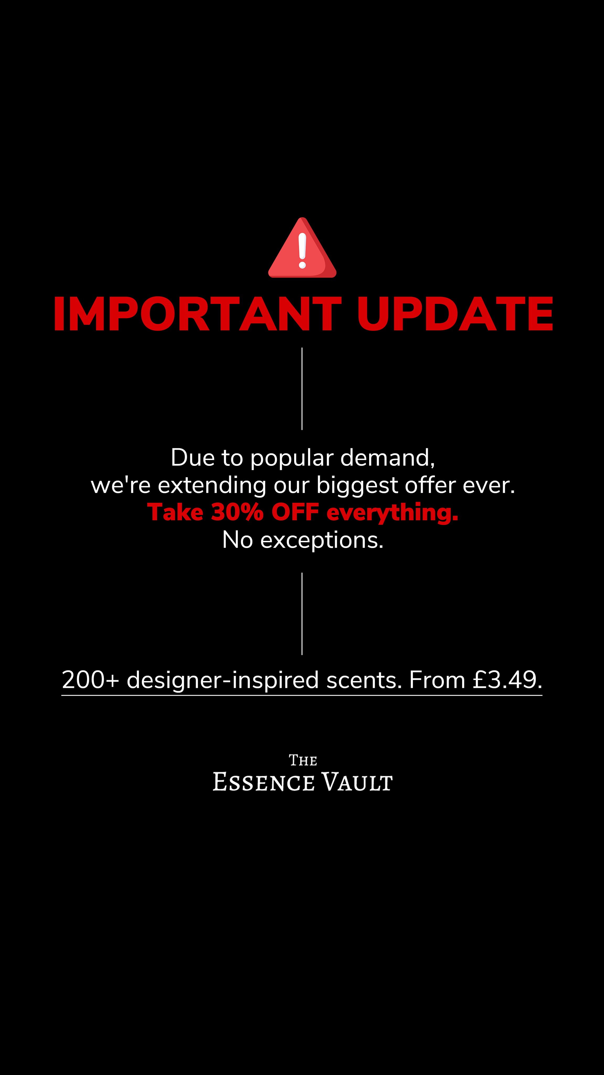 The Essence Vault Facebook ad