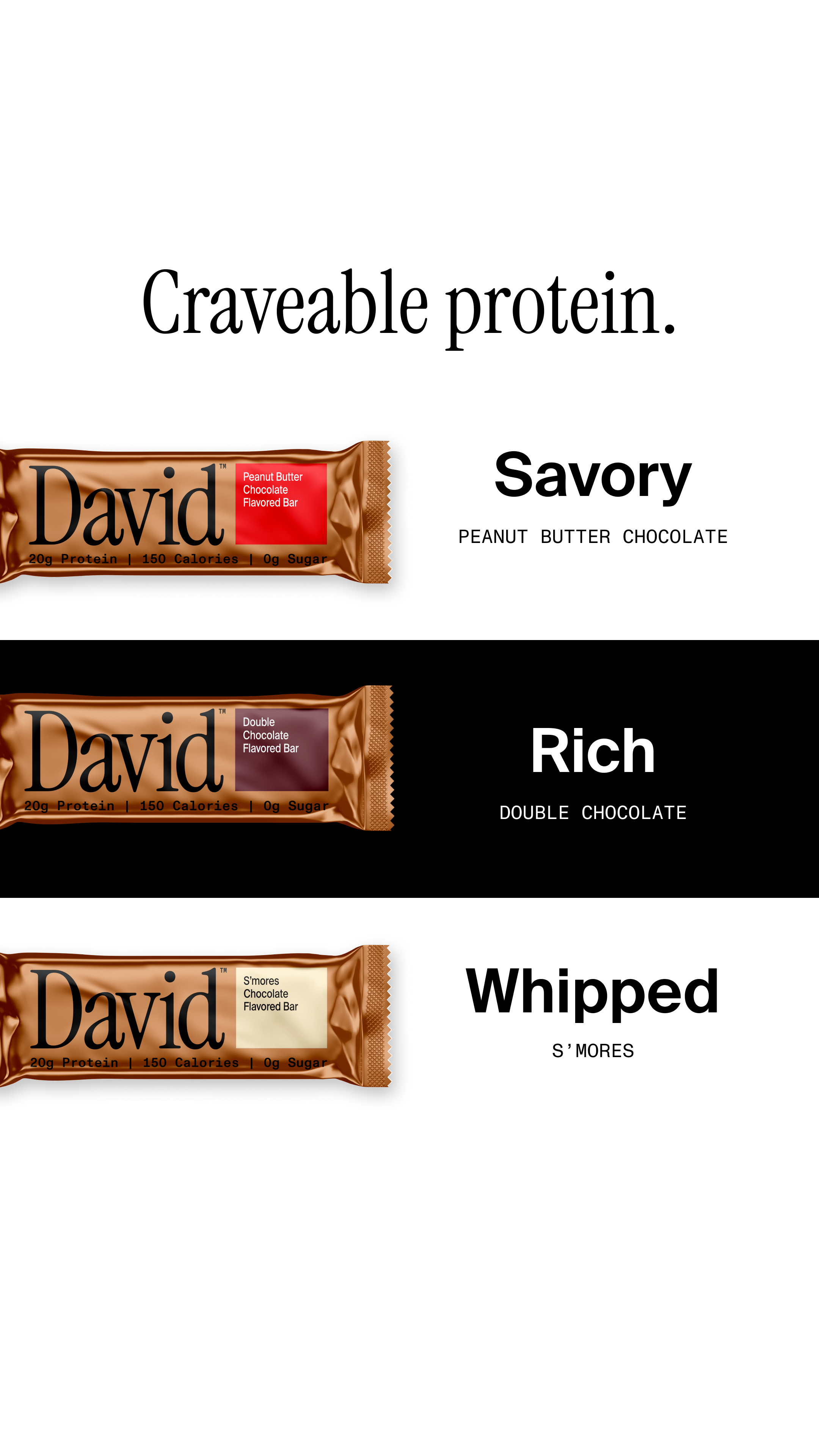David Protein Facebook ad