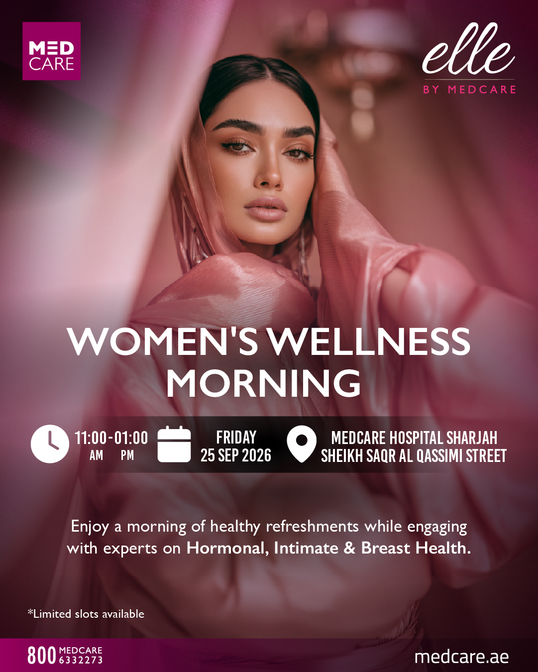 Medcare Facebook ad: Connect with leading female medical experts, explore…