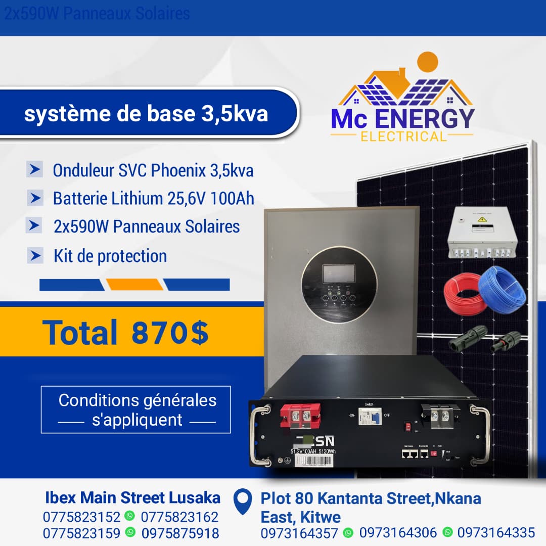 Mcenergy Electrical Facebook ad: Nos forfaits solaires sont conçus pour la fiabilité…