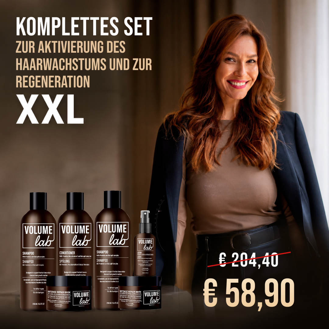 Eternl.de Facebook ad: Volles, starkes Haar mit Volume Lab
