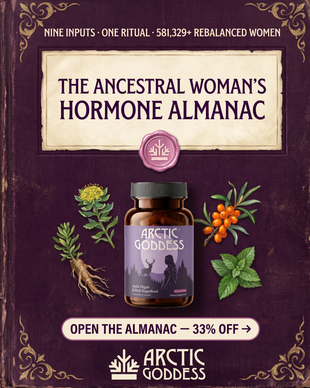 Arctic Goddess Facebook ad