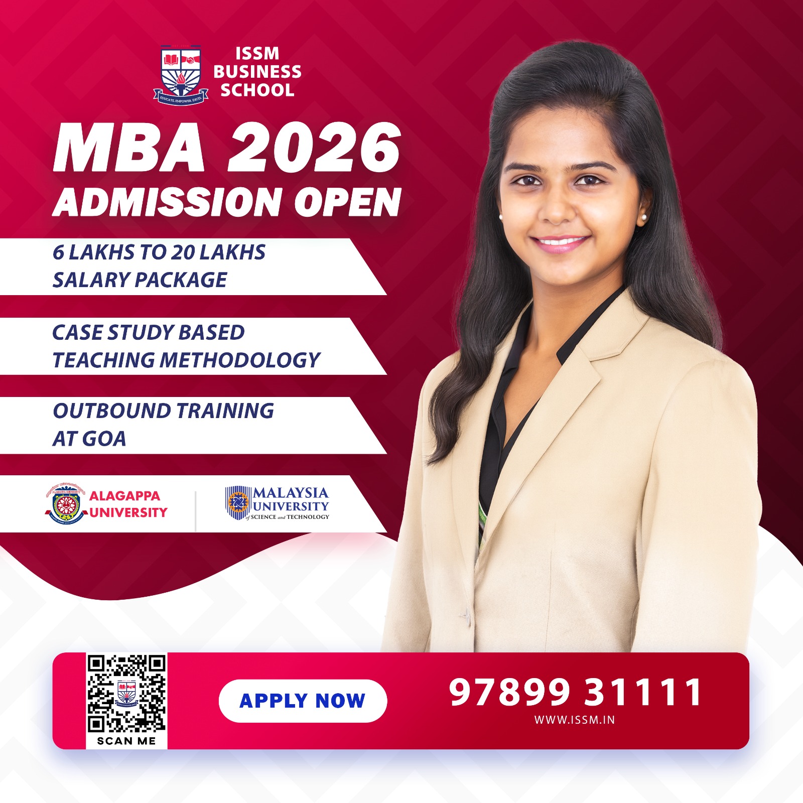 ISSM Business School Facebook ad: Still thinking about your MBA?