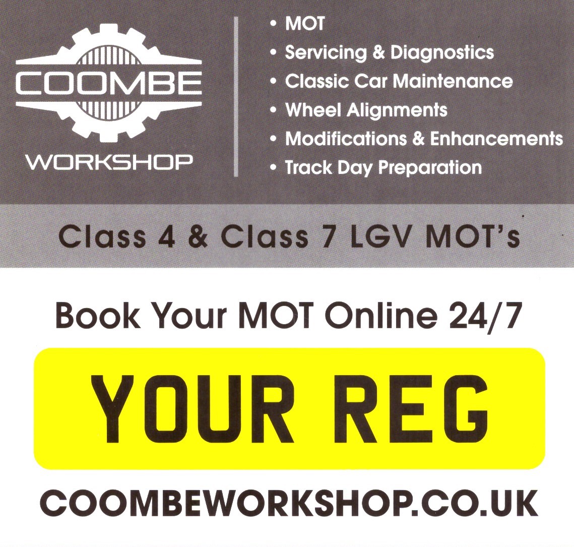 Coombe Workshop Facebook ad: MOT Testing Gloucestershire at Coombe Workshop