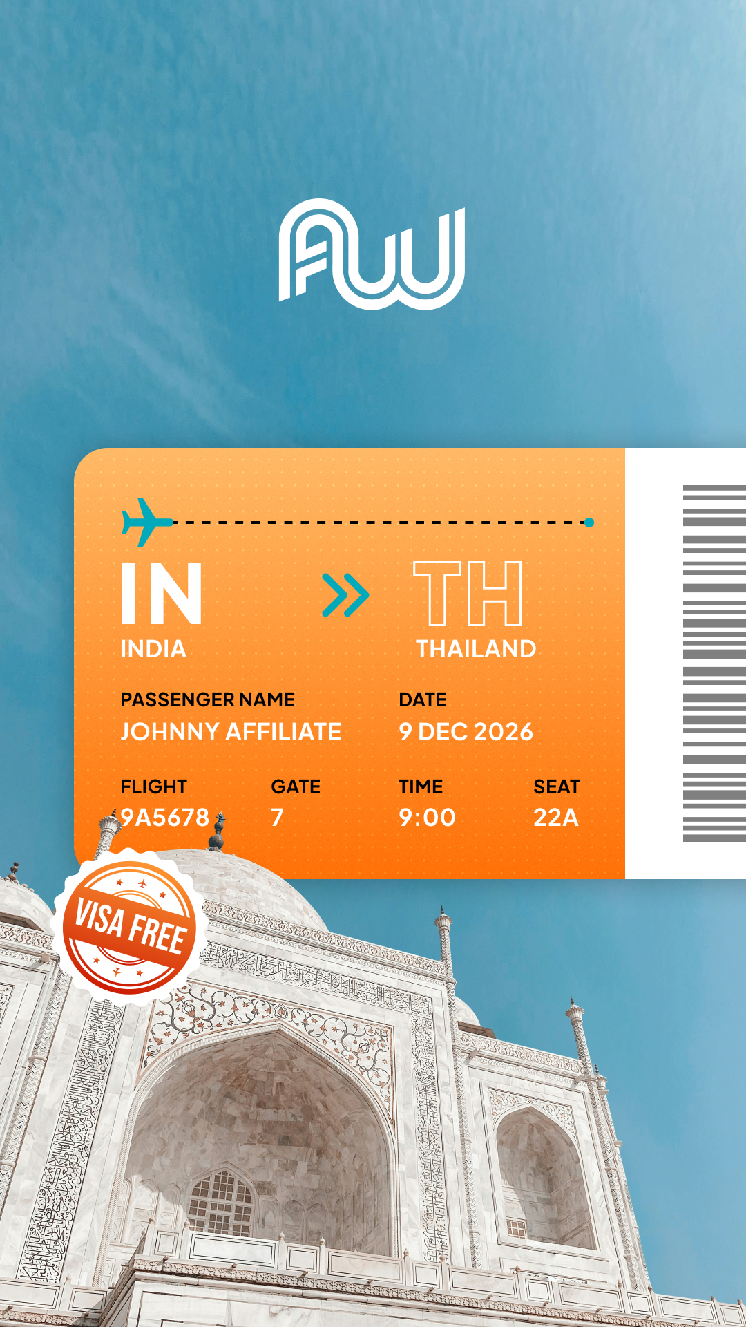 Affiliate World Conferences Facebook ad: Next stop: Bangkok. The industry is boarding.