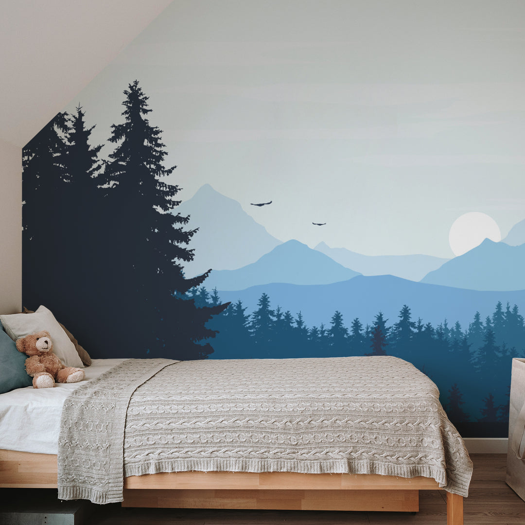 WallpaperMural.com Facebook ad: Who wants boring walls?