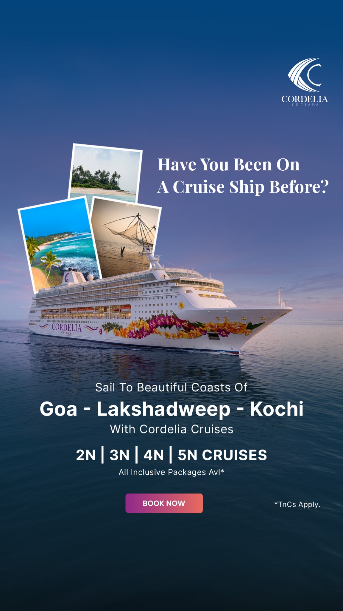 Cordelia Cruises Facebook ad