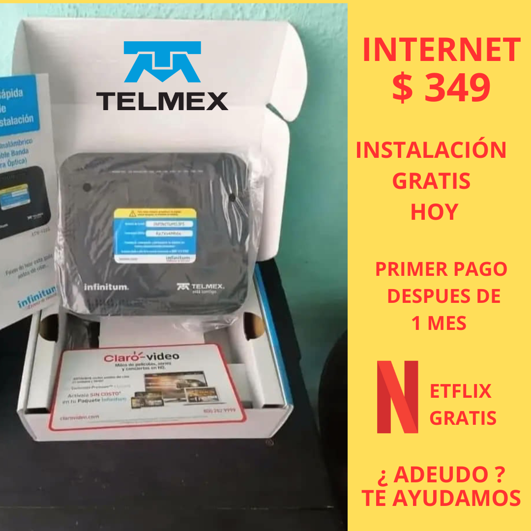 Alejandro Aguilar Marquez Facebook ad: Internet $349/mes | Instalación GRATIS HOY