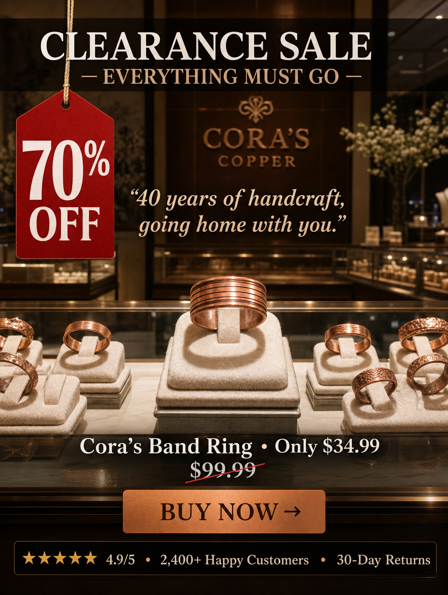 Cora's Copper Jewelry Facebook ad