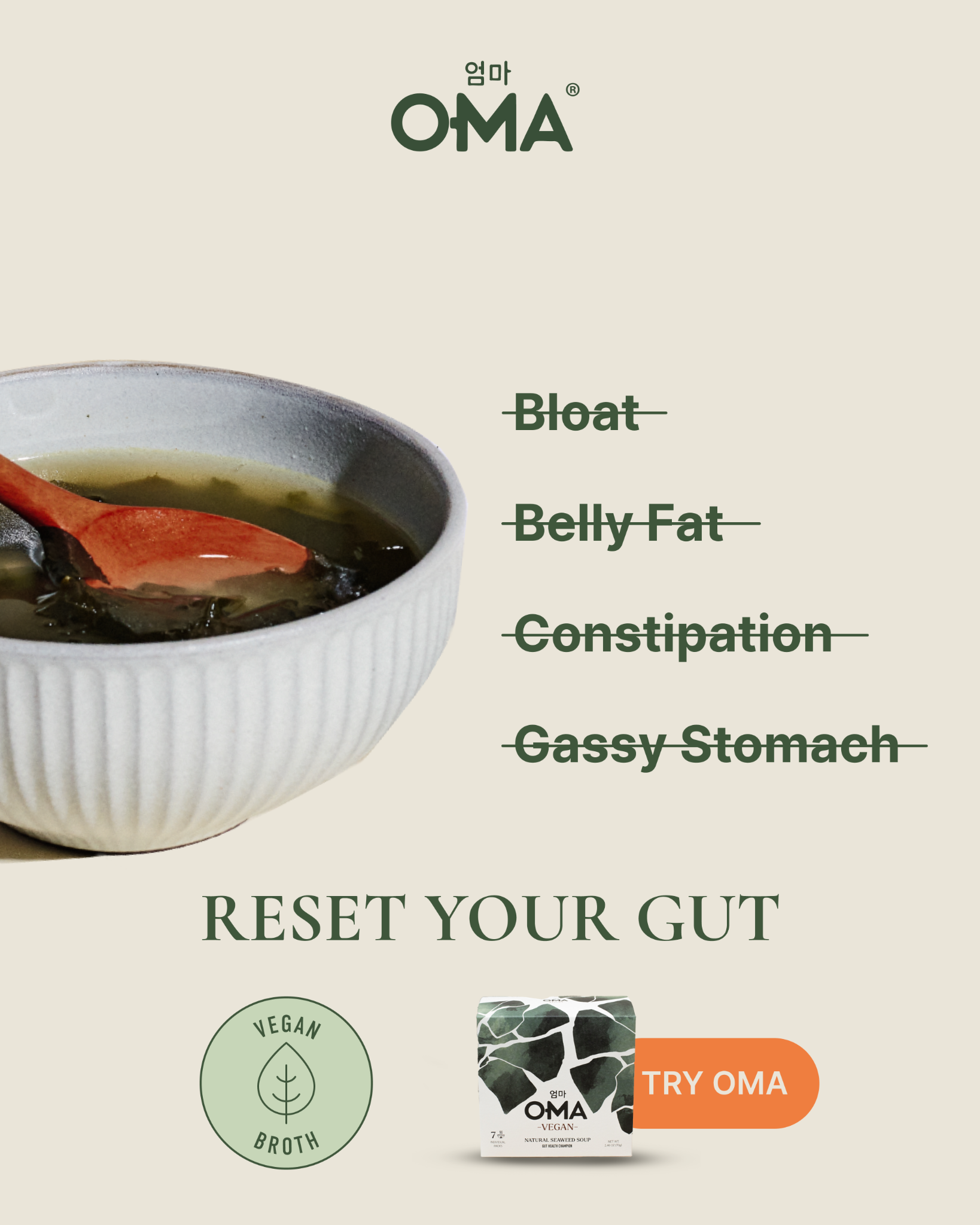 OMA Natural Food Facebook ad