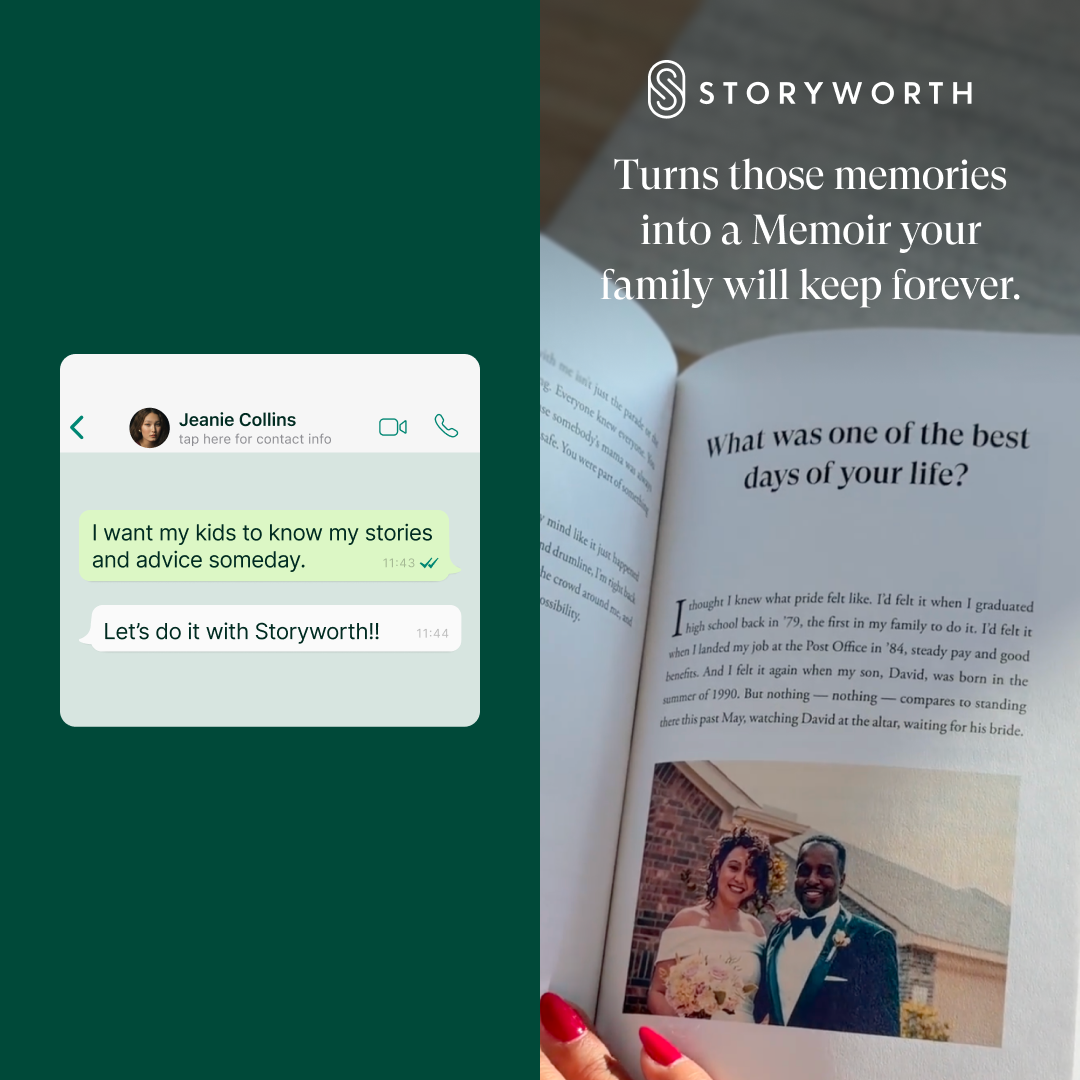 Storyworth Facebook ad