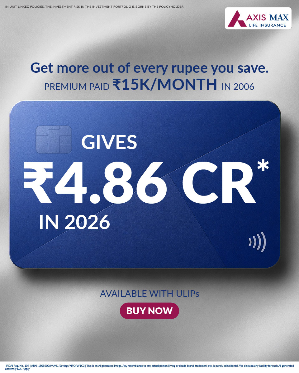 Axis Max Life Insurance Facebook ad: Start Early, Grow Longer
