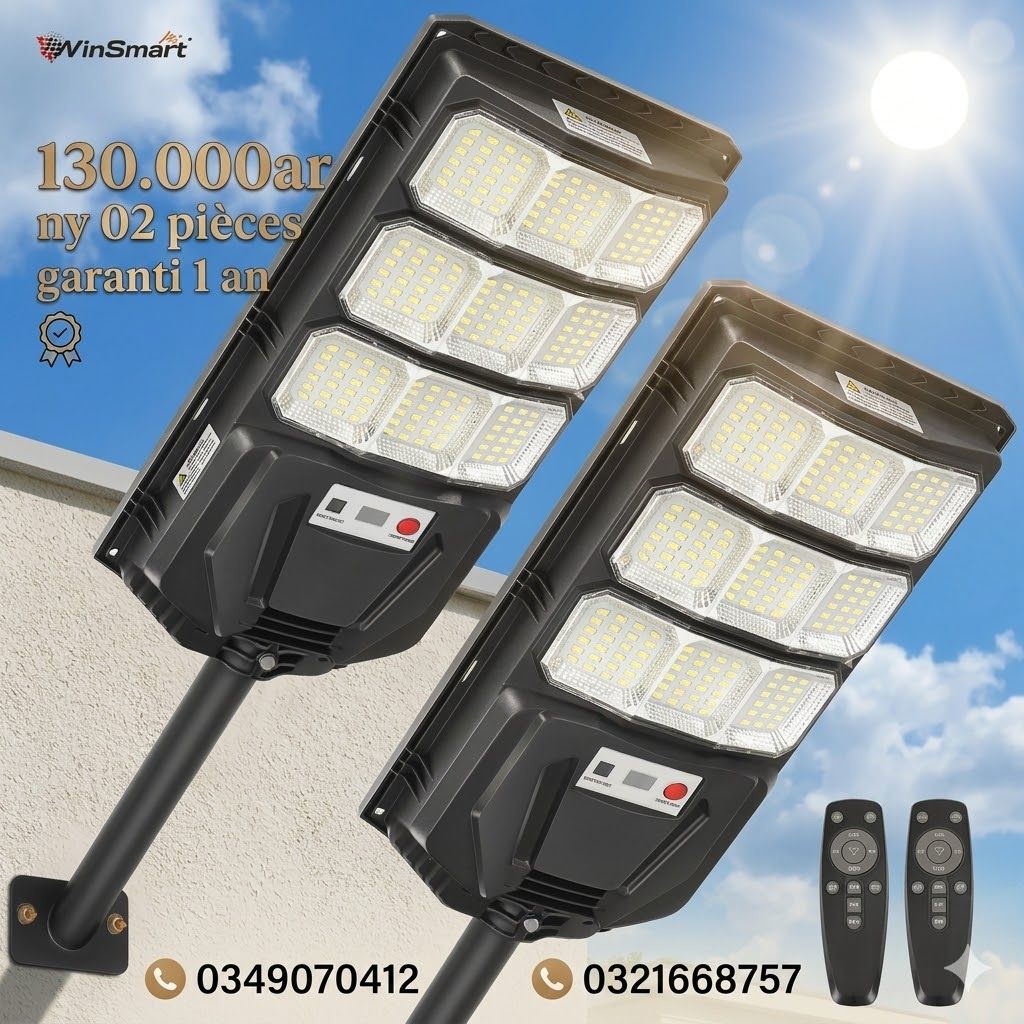 Articles solaires Facebook ad: Garanti 12 mois