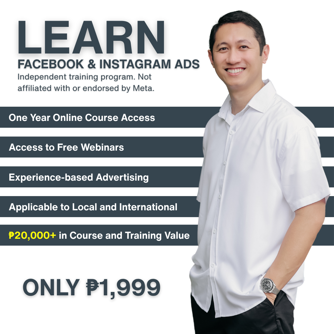 Si Andio Facebook ad: Learn Facebook & Instagram Ads for Only ₱1,999