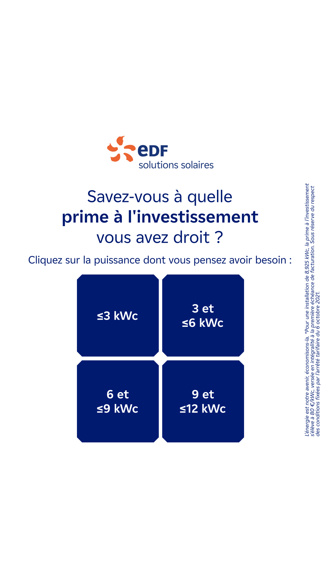Mes offres EDF solutions solaires Facebook ad