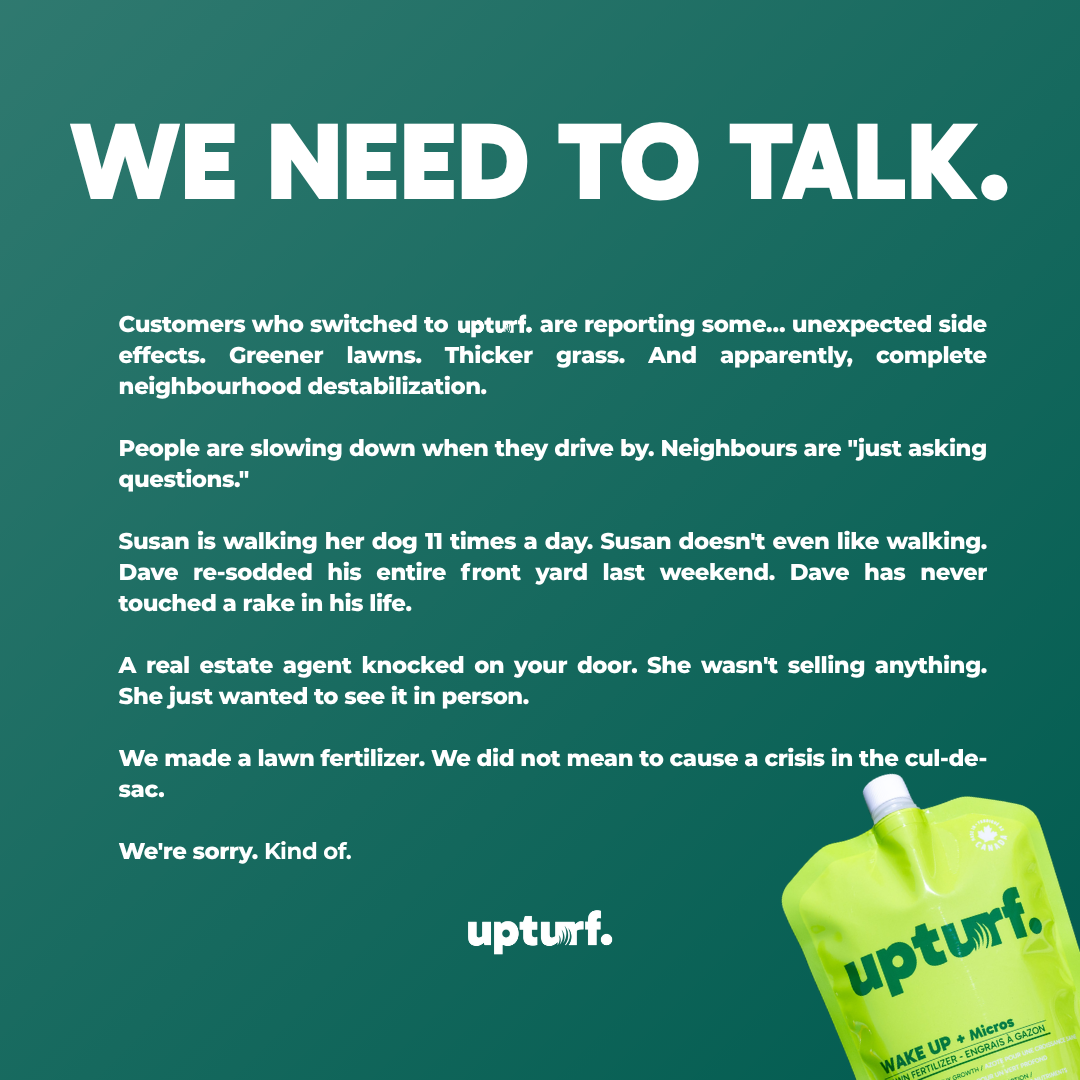Upturf Facebook ad
