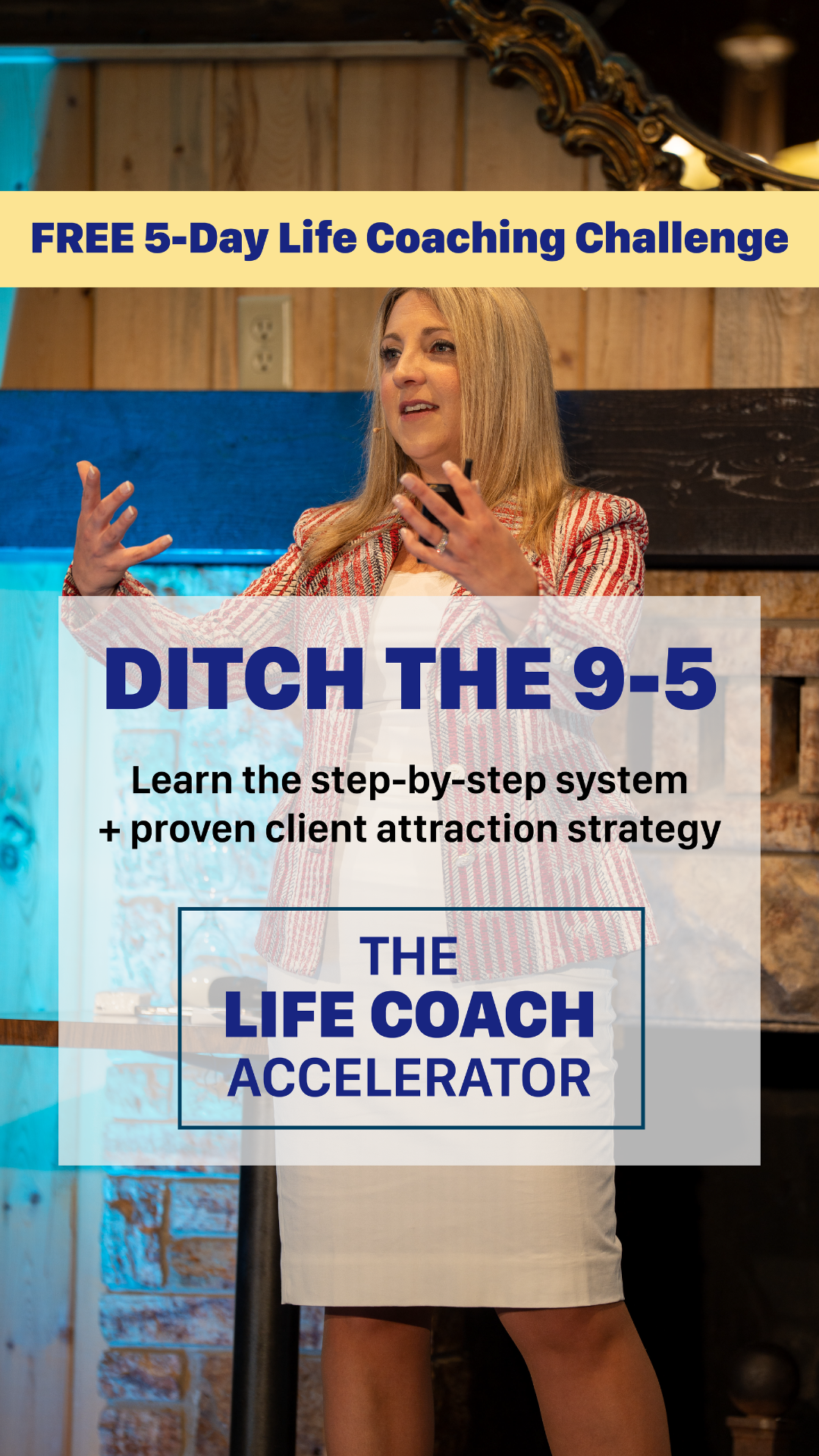 The Life Coach Challenge Facebook ad