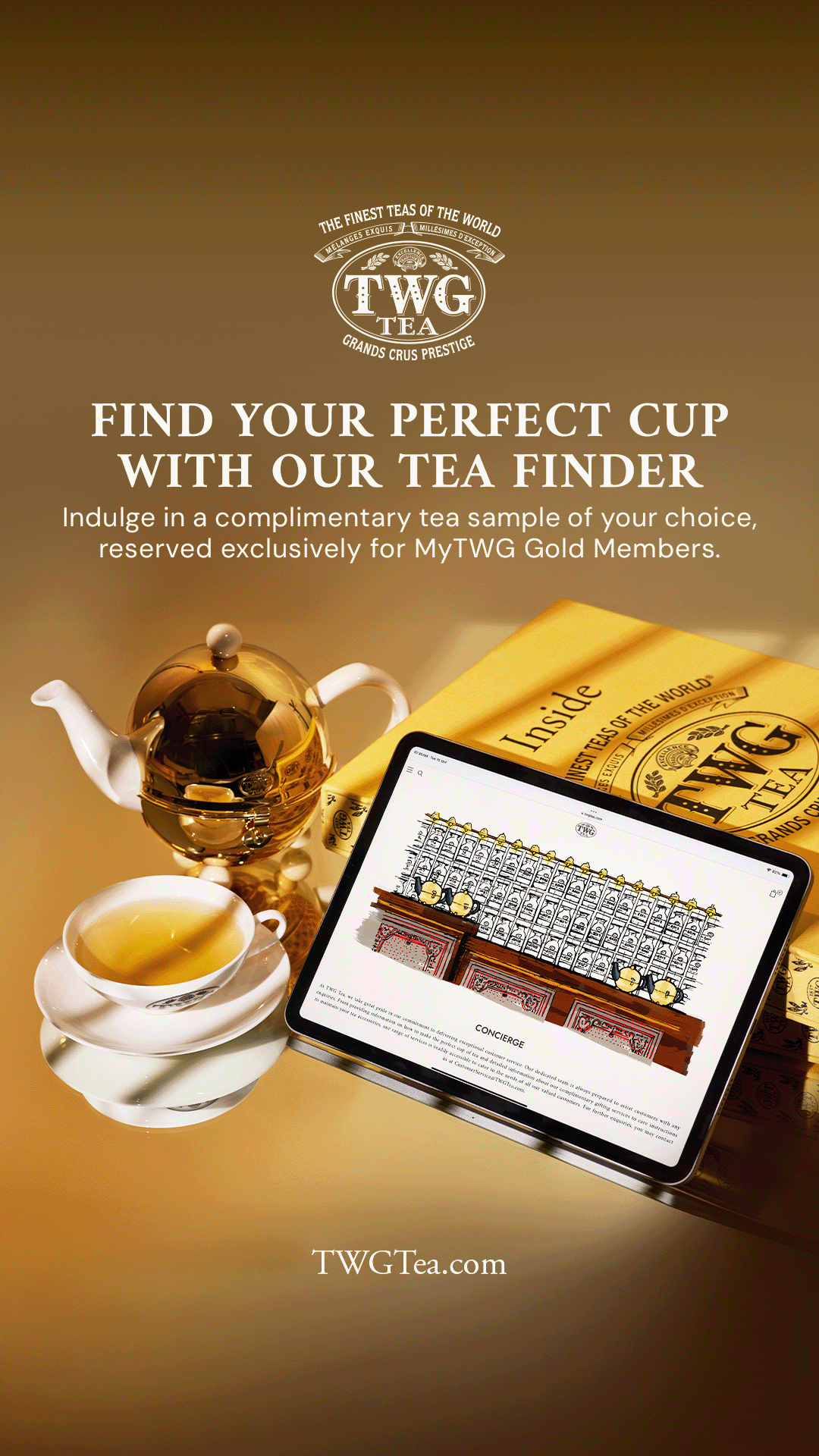 TWG Tea Facebook ad