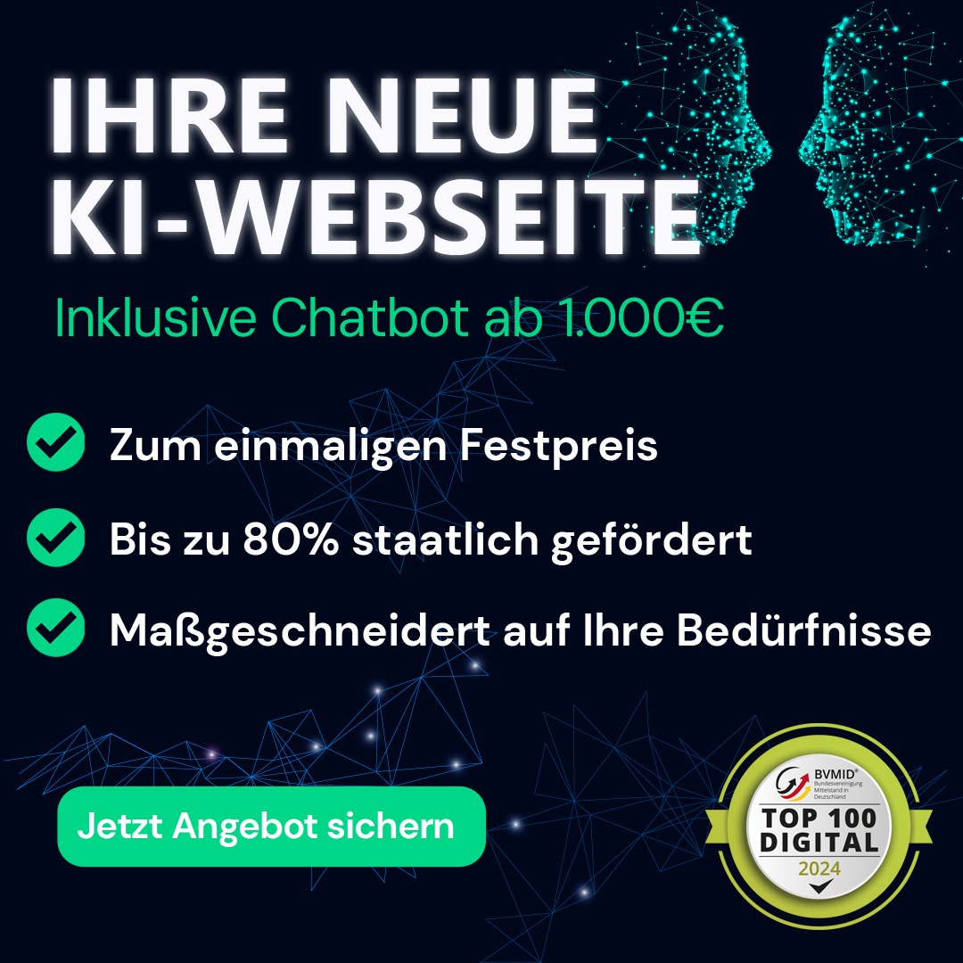 SMC-Simon Müller Consulting e.K. Facebook ad: Mehr Erfolg mit einer Website durch KI