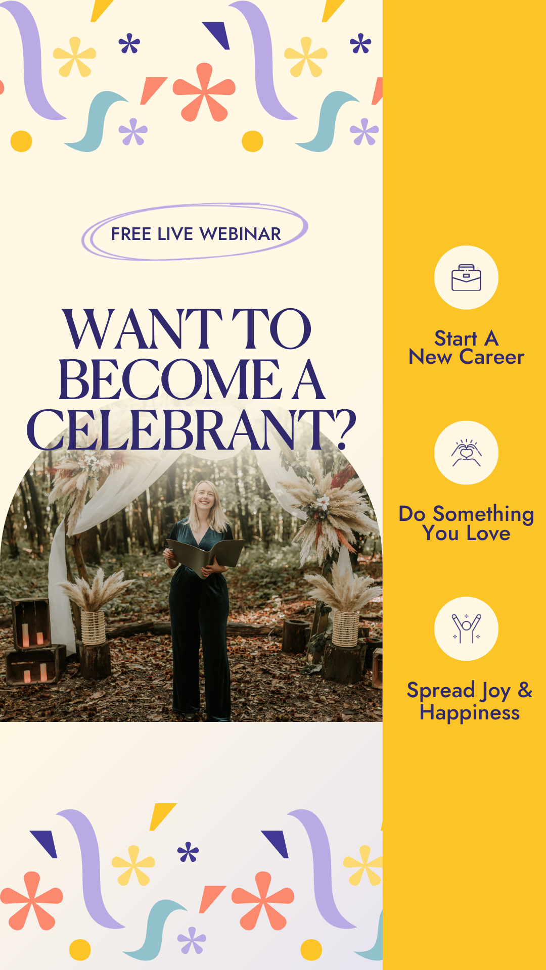 The Academy of Modern Celebrancy Facebook ad