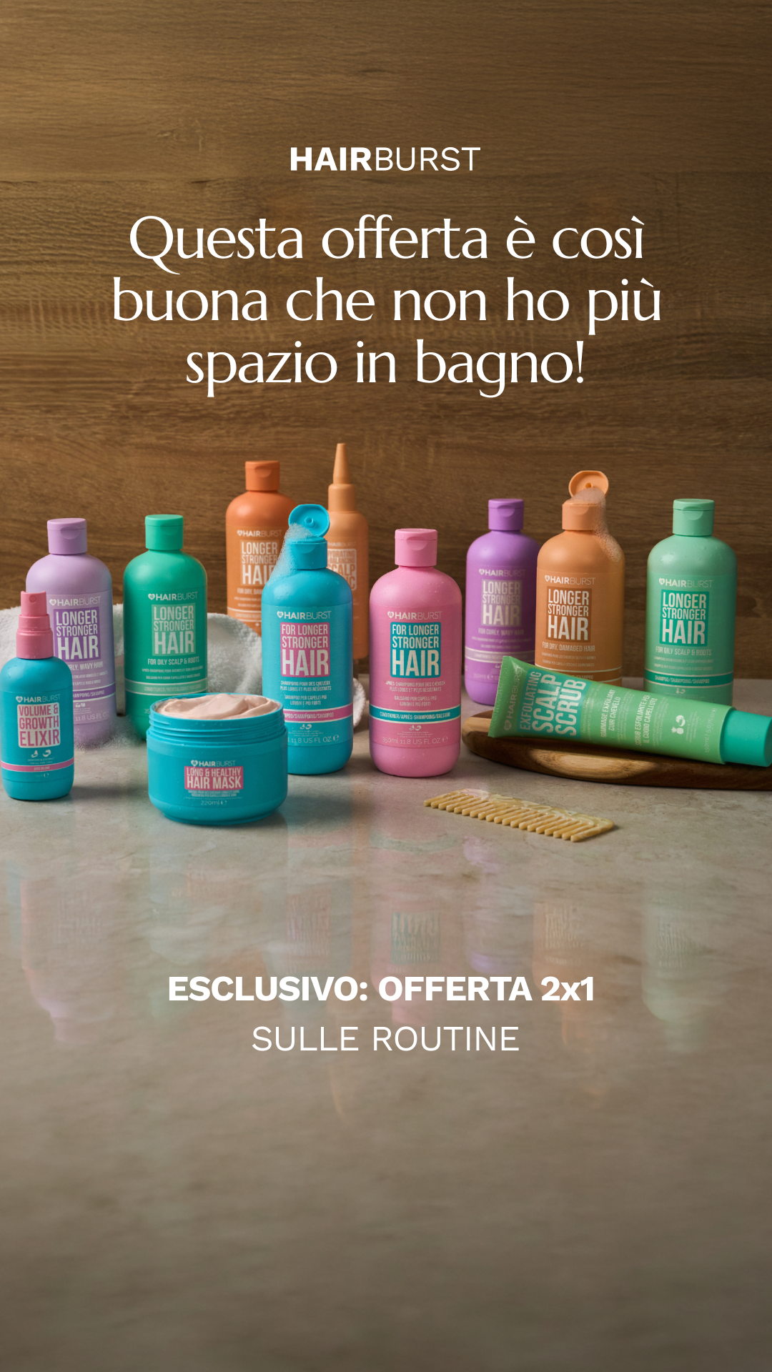 Hairburst Italia Facebook ad