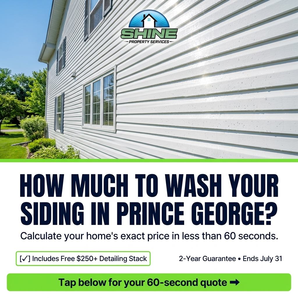 Shine Property Services Facebook ad: What should siding cleaning cost in PG?