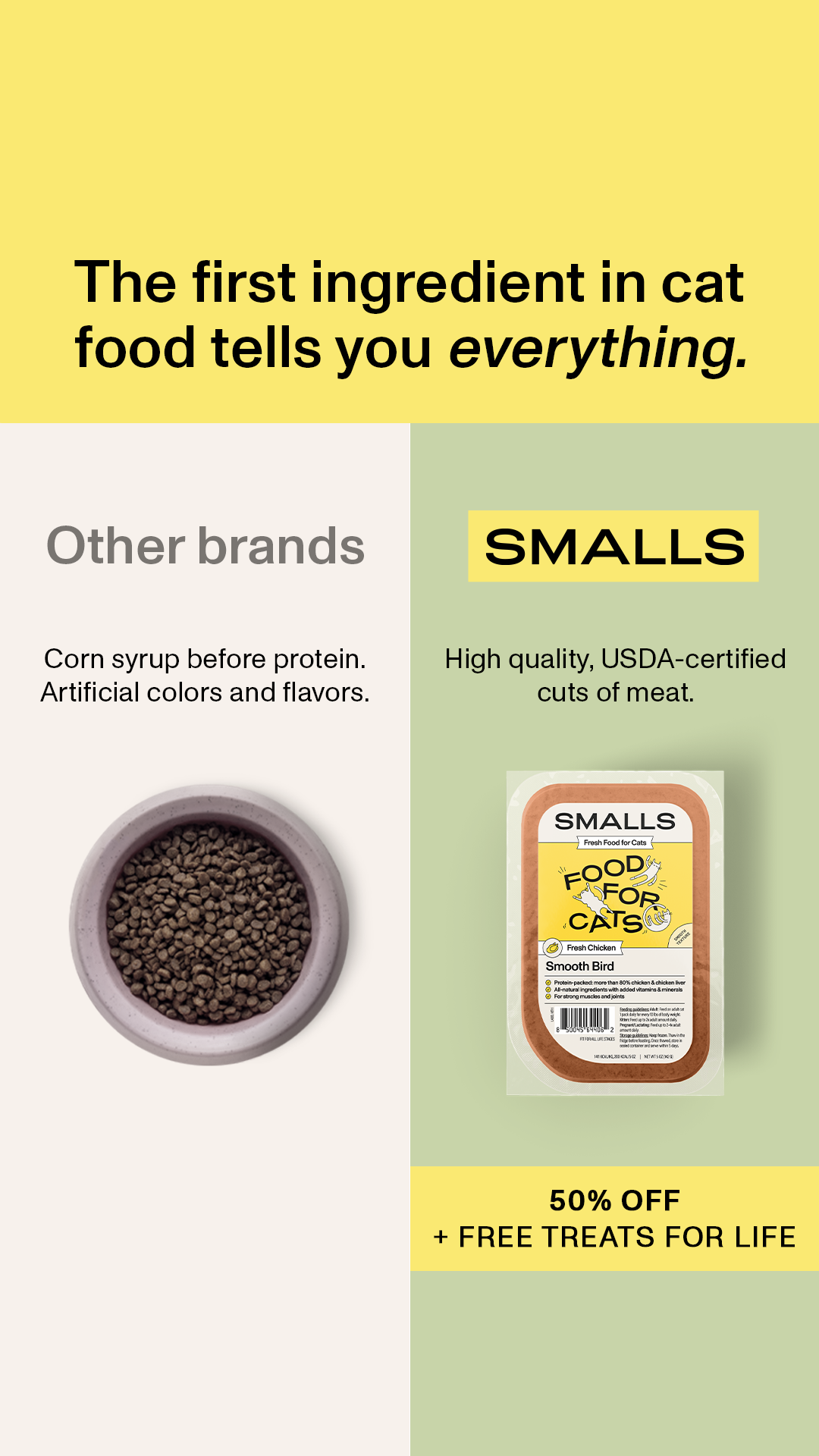 Smalls Facebook ad