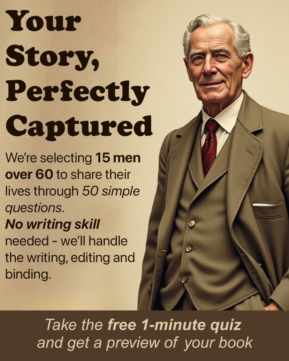 My Memoir Book Facebook ad: Turn Your Memories Into a Book, Save Up to 64% Today!