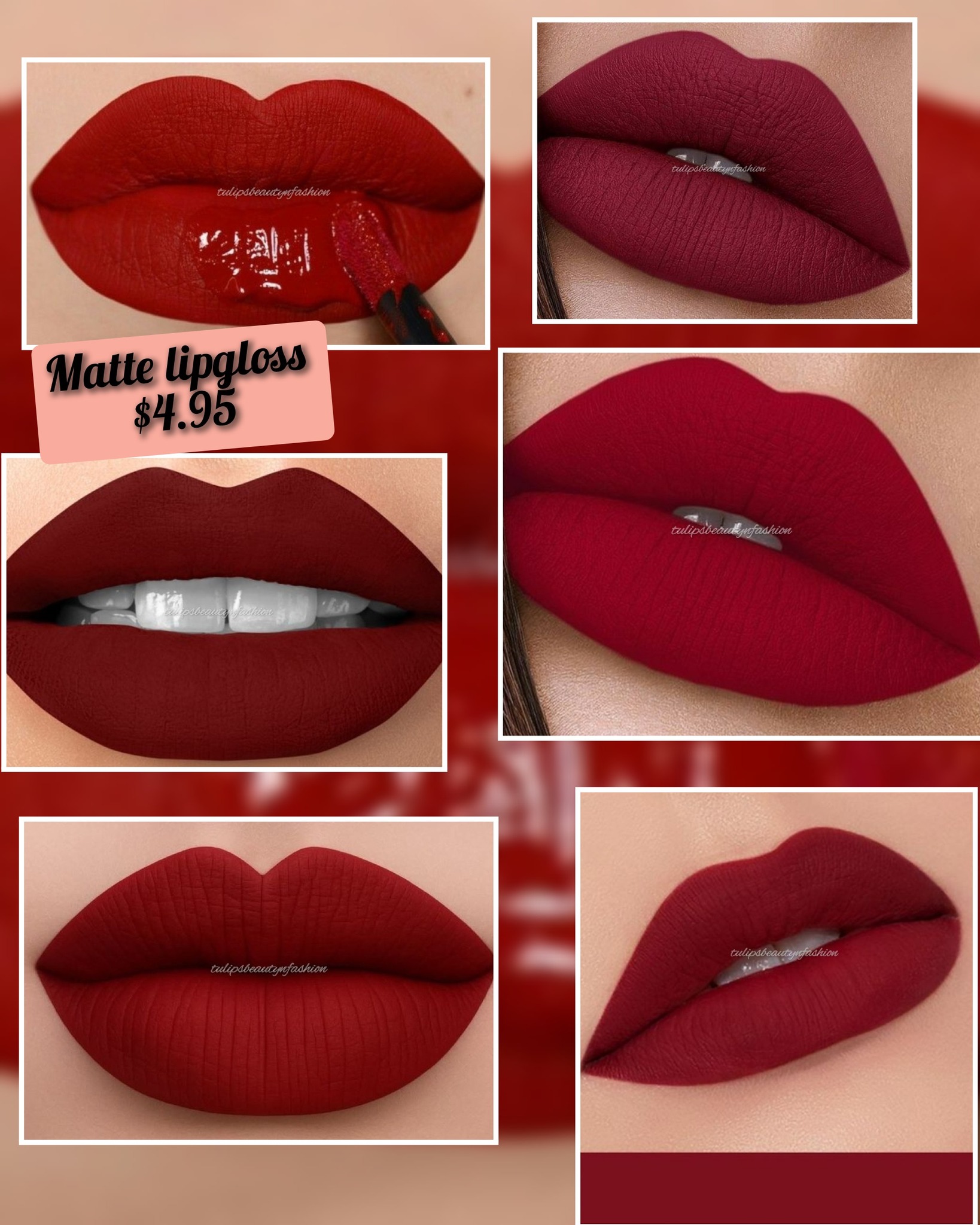 Tulips Beauty & Fashion Facebook ad: Cosmetics at its best available at tulips