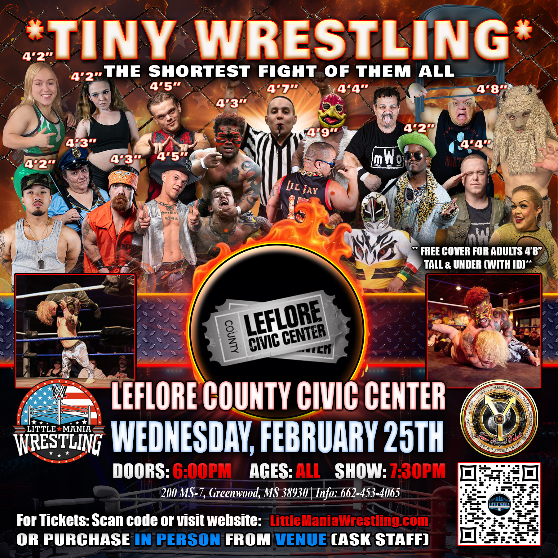 Little Mania Wrestling Facebook ad