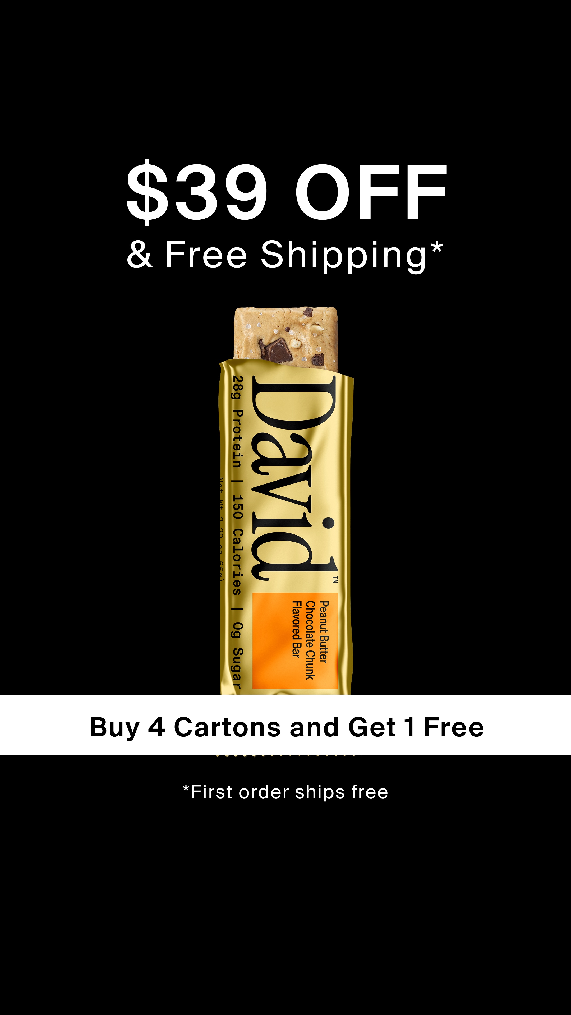 David Protein Facebook ad