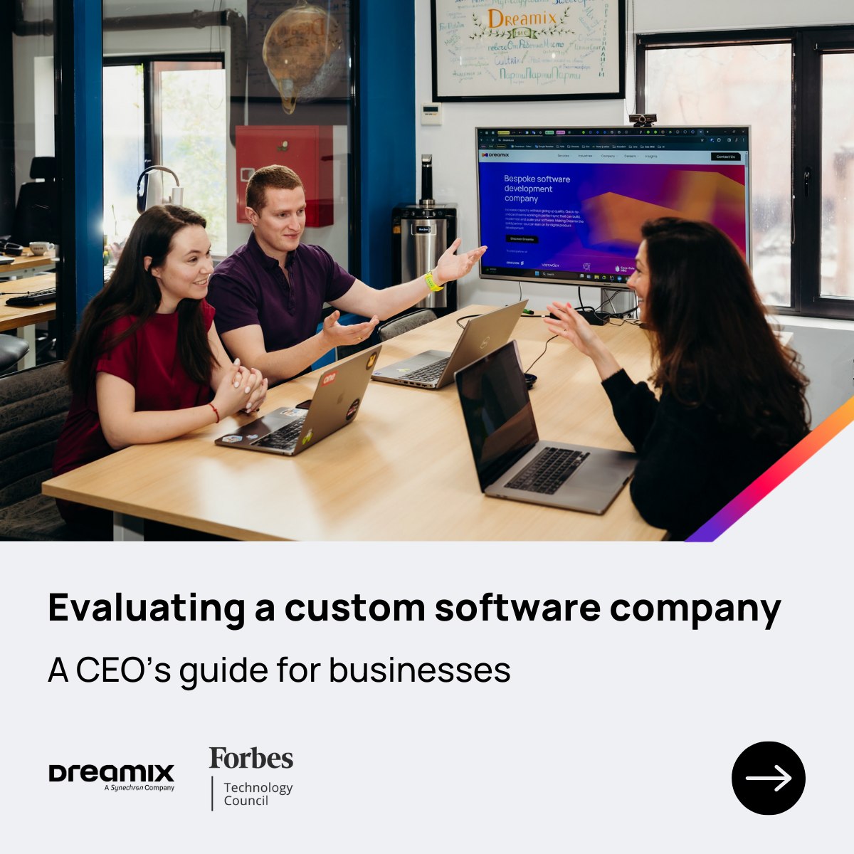 Dreamix Ltd Facebook ad: In his latest Forbes Technology Council article, our…